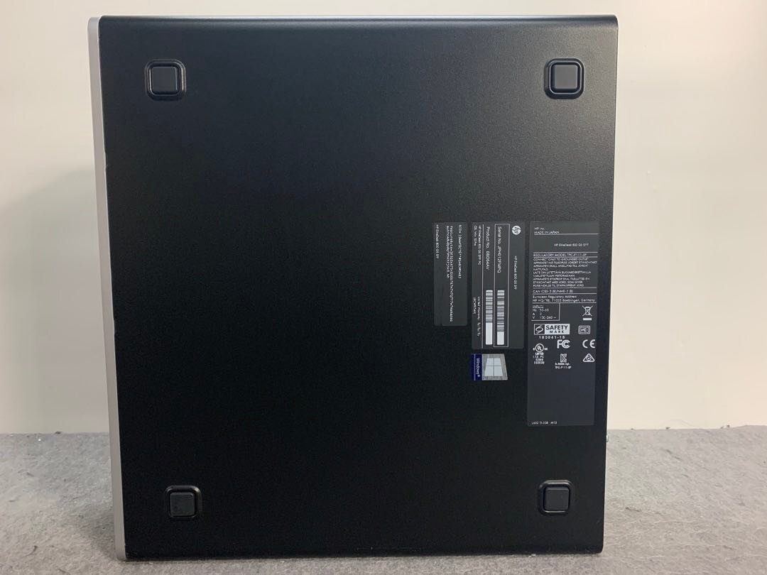 【hp】EliteDesk 800 G5 SFF Core i7-9700 メモリ8GB HDD500GB DVDマルチ RadeonRX550X Windows10Pro 中古デスクトップPCの画像5