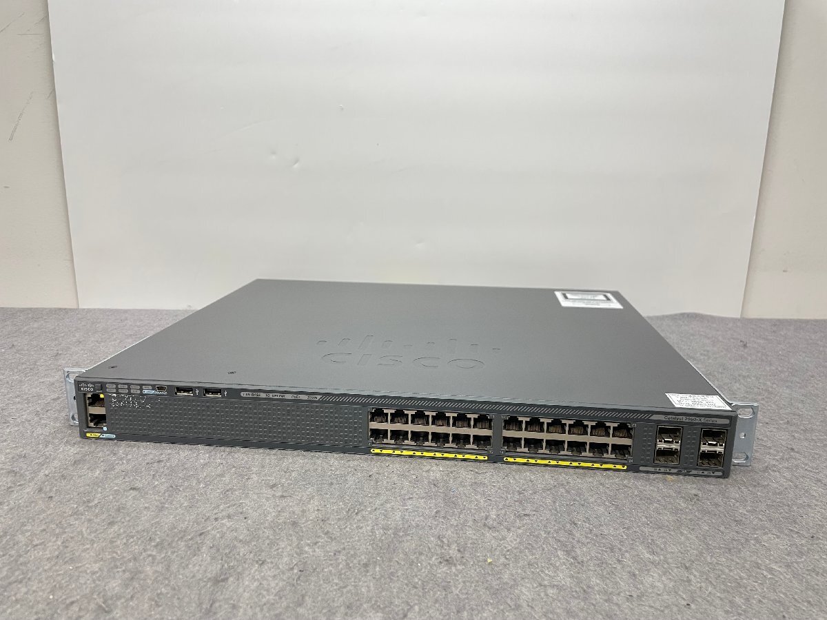 【CISCO】Catalyst C2960Xシリーズ WS-C2960X-24PS-L V02 初期化済 Ver15.0(2a)EX5_画像1