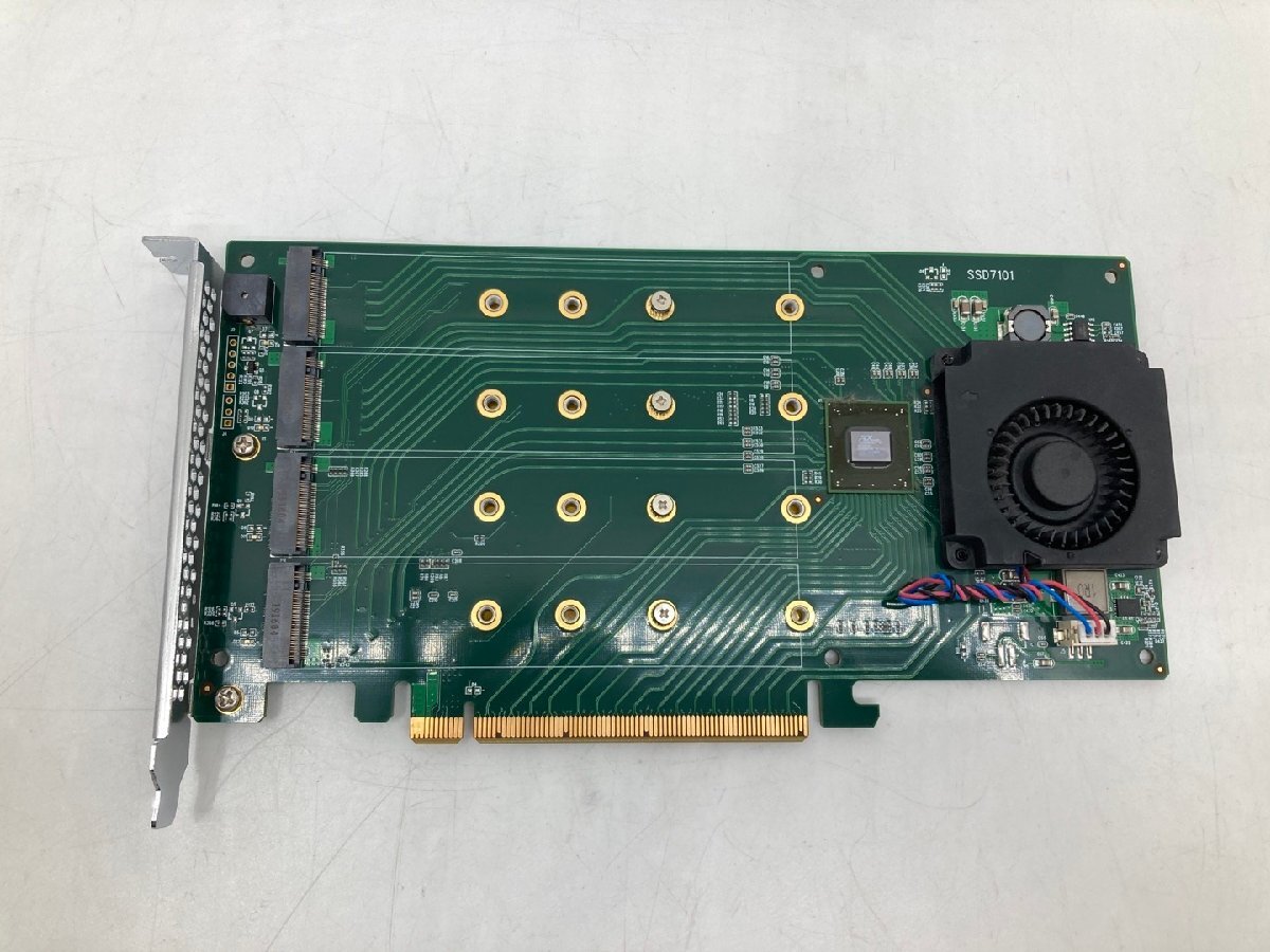 【Highpoint】SSD7101A-1 NVMe SSD専用RAIDカードアダプタ RAID0/1対応 中古の画像5