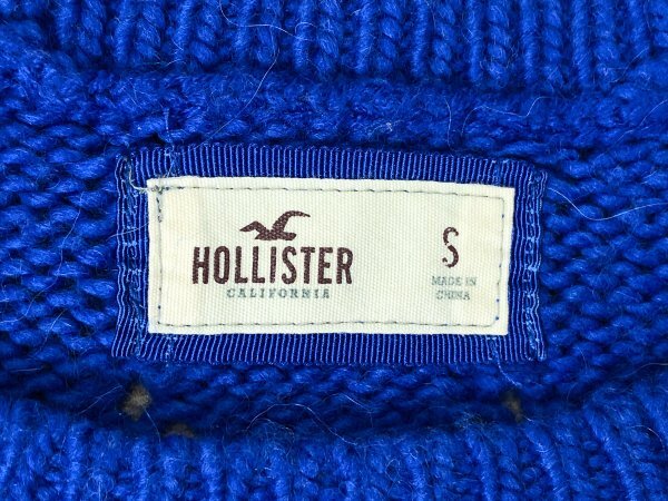 Hollister ホリスター レディース ケーブル編み ニットセーター S 青_画像2