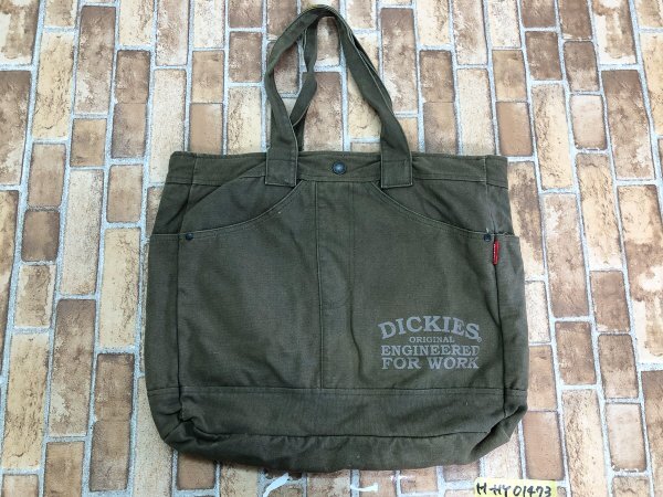 Dickies ディッキーズ メンズ パンツ型 布 トートバッグ フリー カーキ_画像5