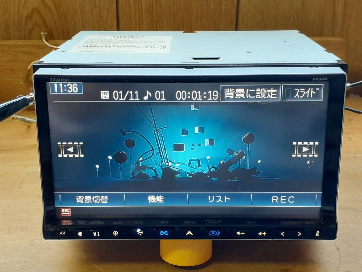 Clarion クラリオン NX808 HDDナビ 地デジ対応 DVD再生 CD再生 カーナビ 地図データ2008年 _画像5