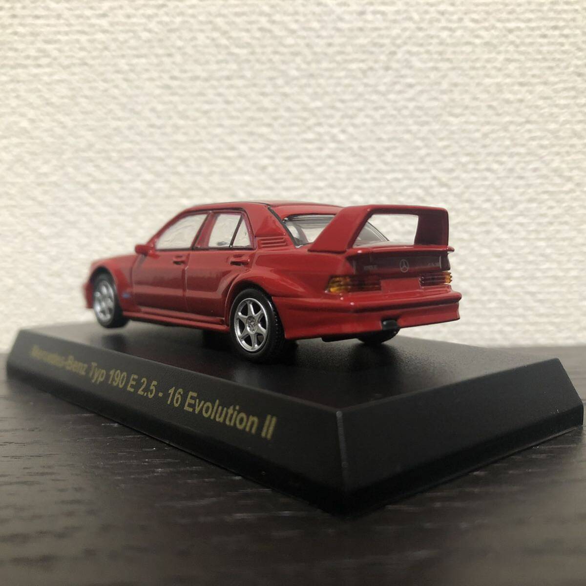 京商 1/64 Mercedes-Benz Typ 190E 2.5-16 Evolution II Red/メルセデスベンツ タイプ 190E 2.5-16 エボリューション II 赤 レッド_画像4