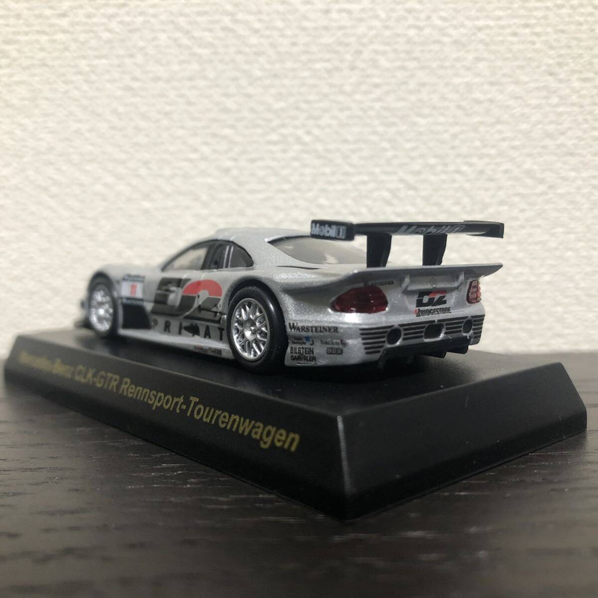 京商 1/64 Mercedes-Benz CLK-GTR Rennsport-Tourenwagen Silver D2/メルセデスベンツ レンシュポルト トゥーレンヴァーゲン 銀 シルバーの画像4