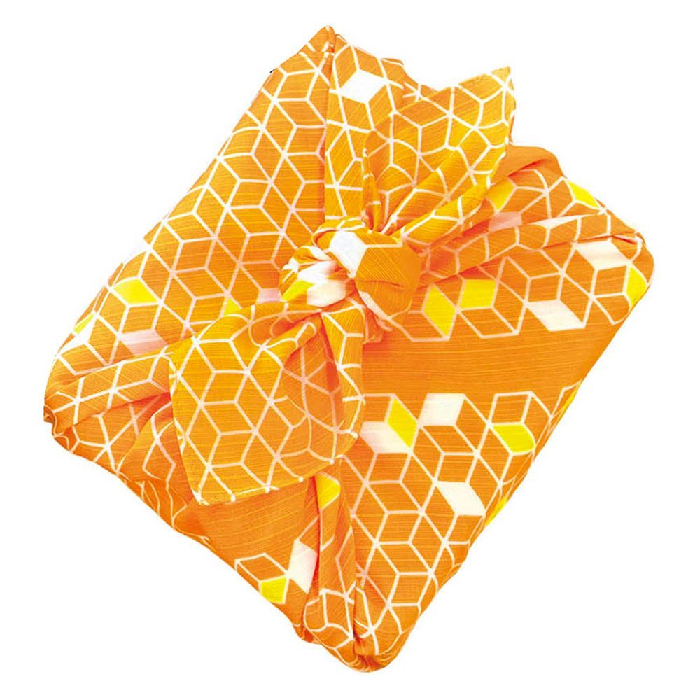 * kimono Town * have job KONOMI.... furoshiki middle width 50cm width 02. honeycomb orange orange furoshiki-00002