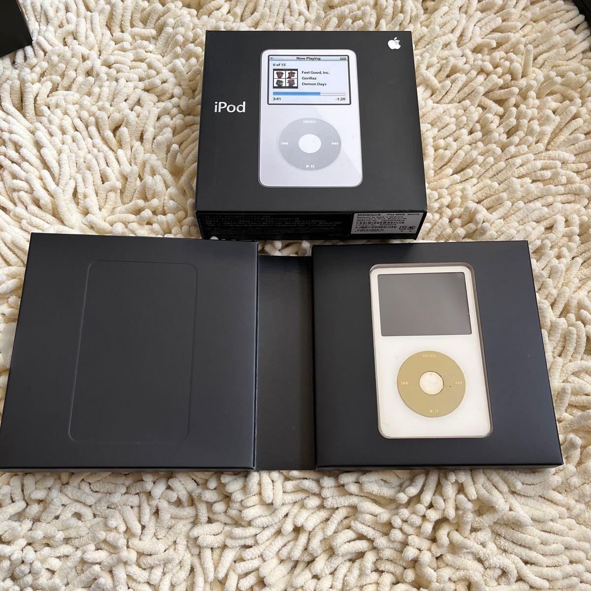 最終価格　Apple iPod 60GB ホワイト [MA003J/A] 製造終了　レア品　レトロ