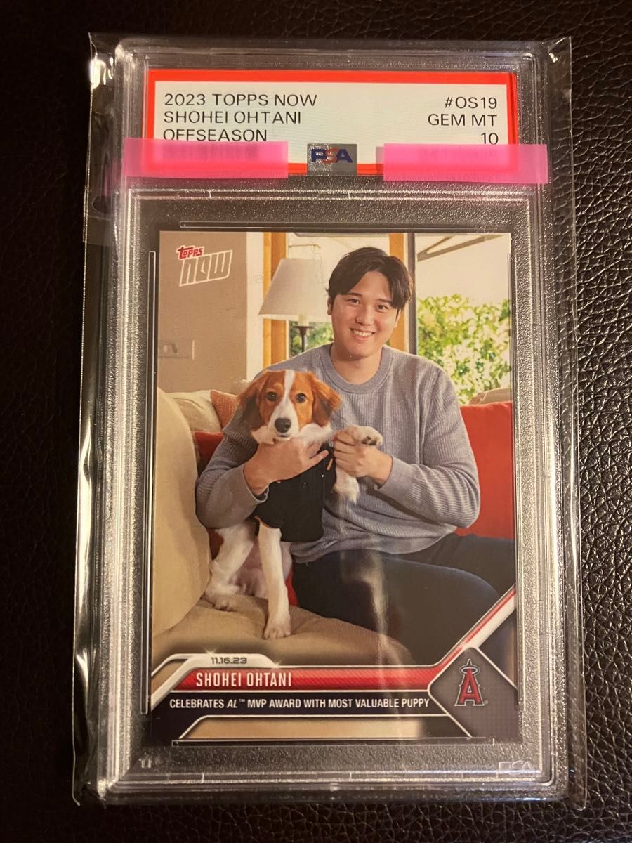 【PSA10】 大谷翔平　愛犬デコピン共演　 MVP受賞記念カード　 TOPPS  NOW  MLB ロサンゼルス　ドジャース