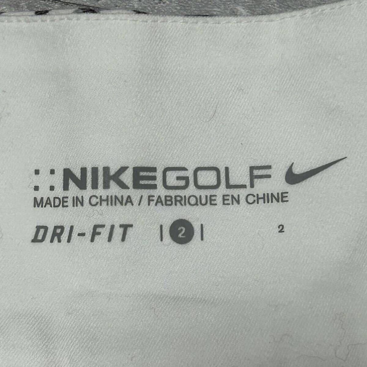 NIKE ナイキ ゴルフスカート ショートパンツ キュロット　パンツ チェック 白 黒　ゴルフウェア_画像7