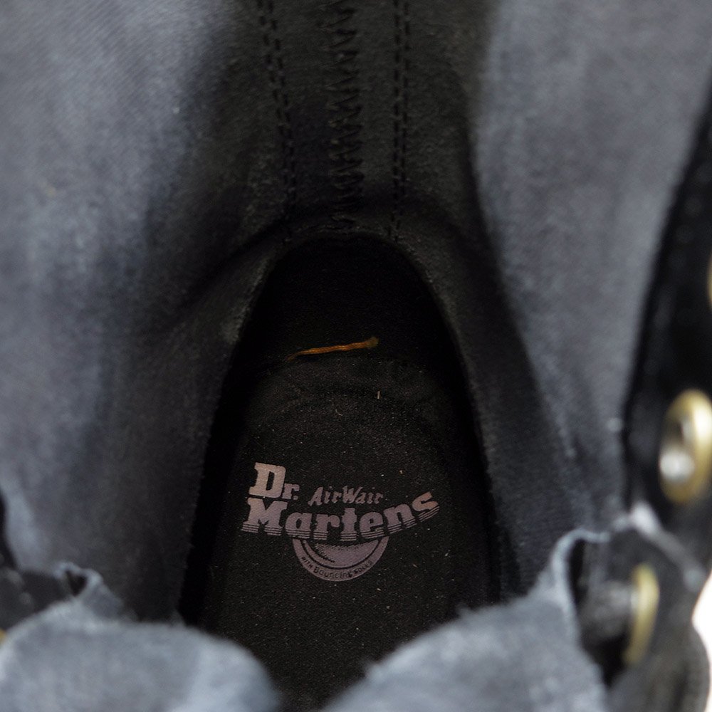 美品　UK7　26cm相当　Dr.Martens　ドクターマーチン　8ホール　ブーツ　イエローステッチ　軽量ソフトレザー　ブラック/24.3.10/P311_画像8