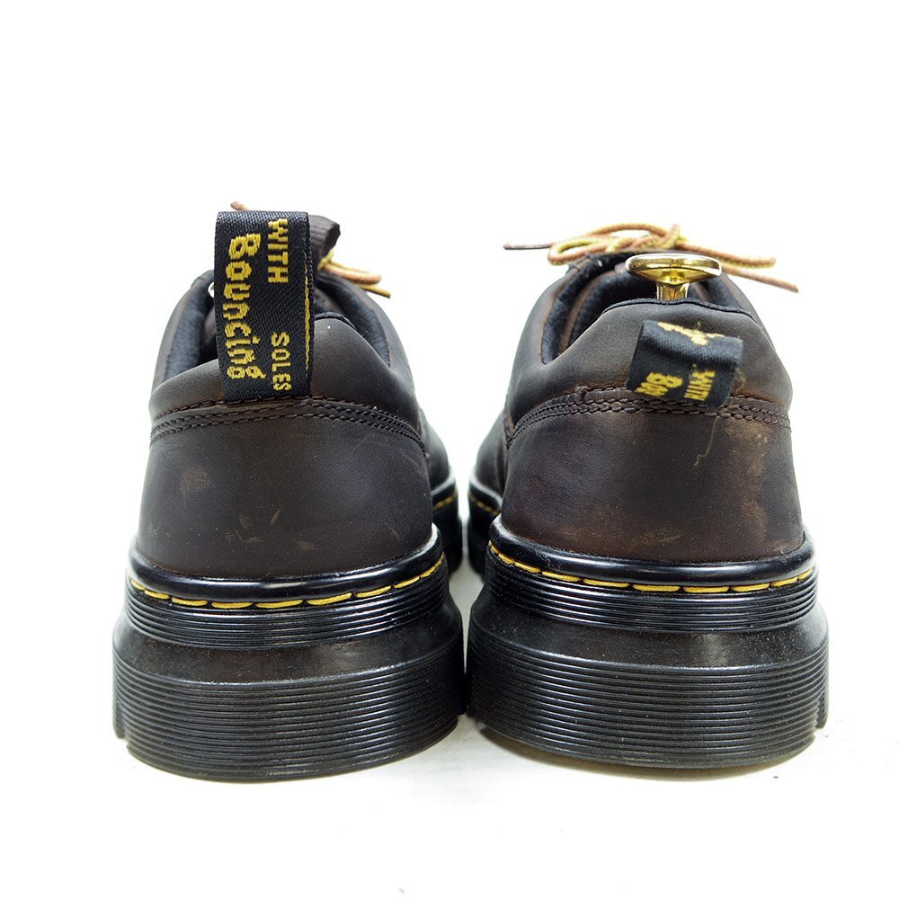 美品　UK7　26cm相当　Dr.Martens　ドクターマーチン　3ホール＋2　レザーブーツ　イギリス　ブラウン　/24.3.21/P483_画像6