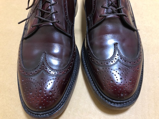期間限定saleフローシャイム　コードバン FLORSHEIM　CORDVAN　10C ビンテージ 革靴　アメリカントラッド　アメトラ ウイングチップ_画像2