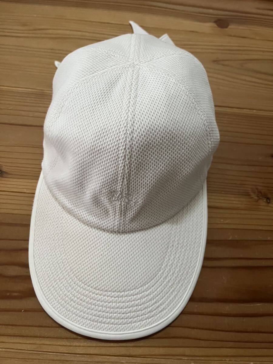 BURBERRY GOLF ゴルフキャップ 白 ホワイト バーバリーゴルフ リボン GOLF ゴルフウェア 帽子 CAP キャップ _画像1