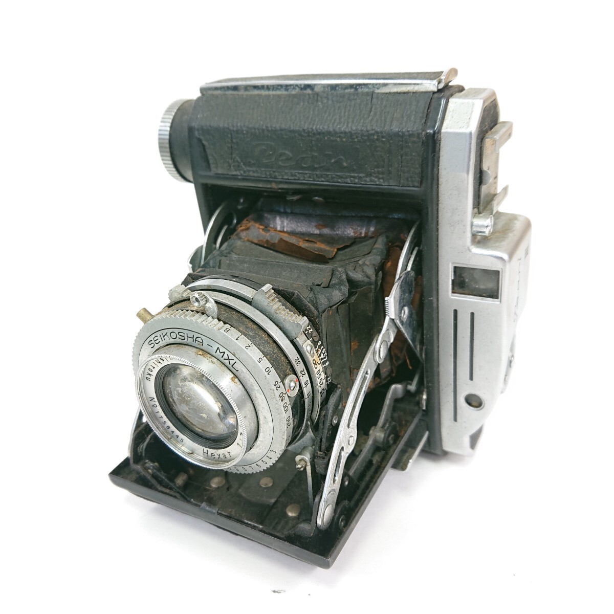【カメラ おまとめ★】フィルム カメラ MINOLTA Canon AIRES COSINA HI-MATIC 蛇腹カメラ ケース ヴィンテージ レトロ コレクター ケース_画像6