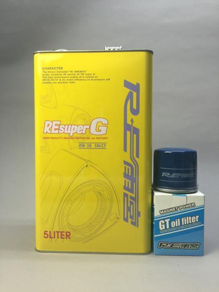 RE雨宮 RE スーパー G エンジンオイル 0W-30 NA 5L 送料込+GTFilter_画像1