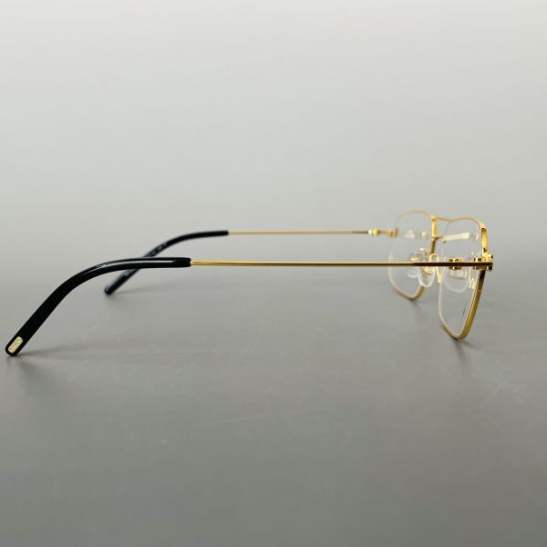  glasses Tom Ford men's lady's TOM FORD square Gold metal [ new goods ] blue light cut two Bridge glasses no lenses fashionable eyeglasses 