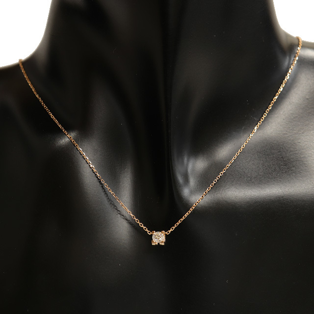 ( beautiful goods ) Cartier CARTIER Cdu diamond necklace 1PD K18 PG × diamond 0.19-D-VVS1-EX GIA expert evidence certificate N7424281 8587