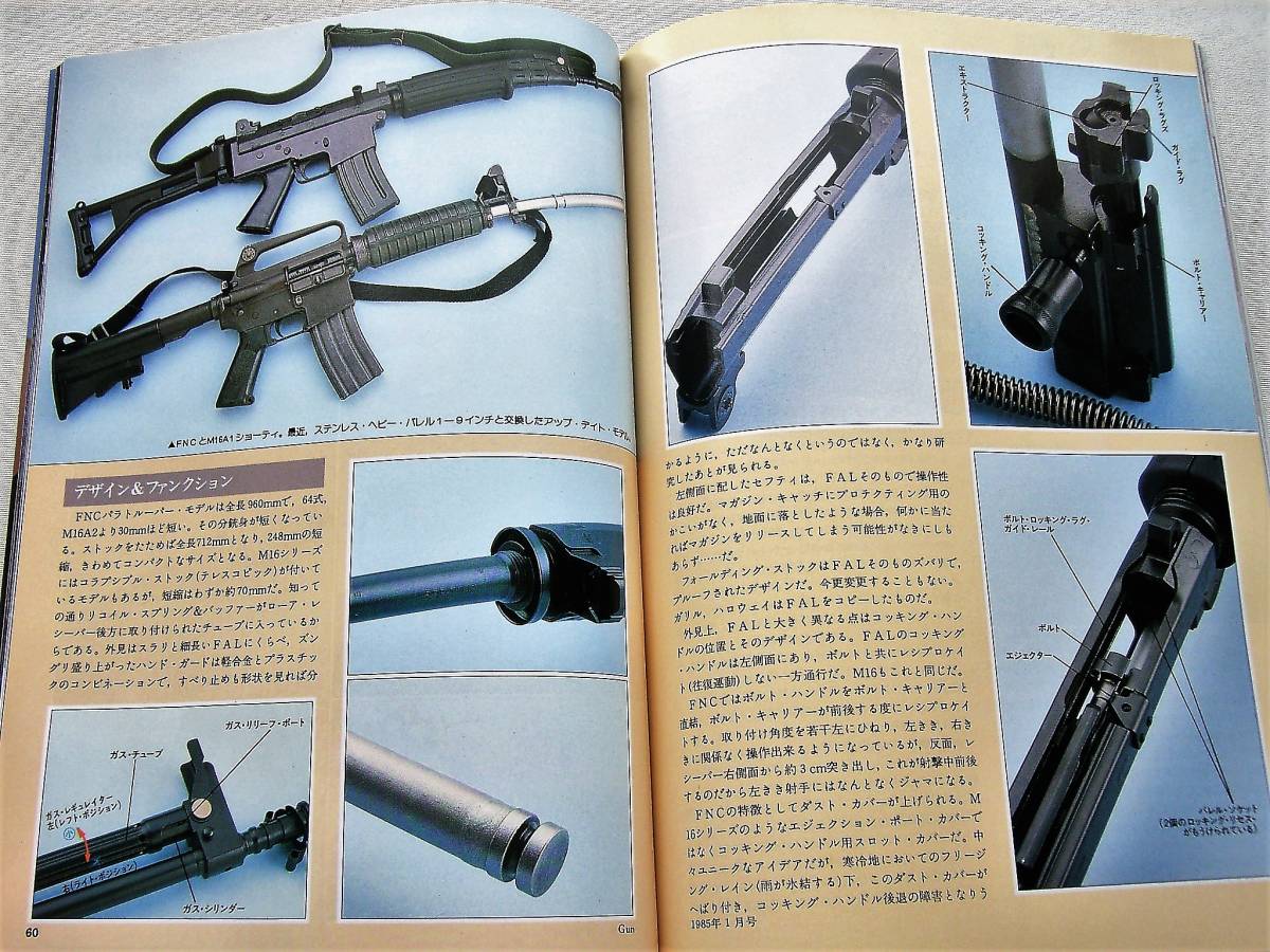 1985年1月号 コピーガバメント FN-FNC 月刊GUN誌の画像7