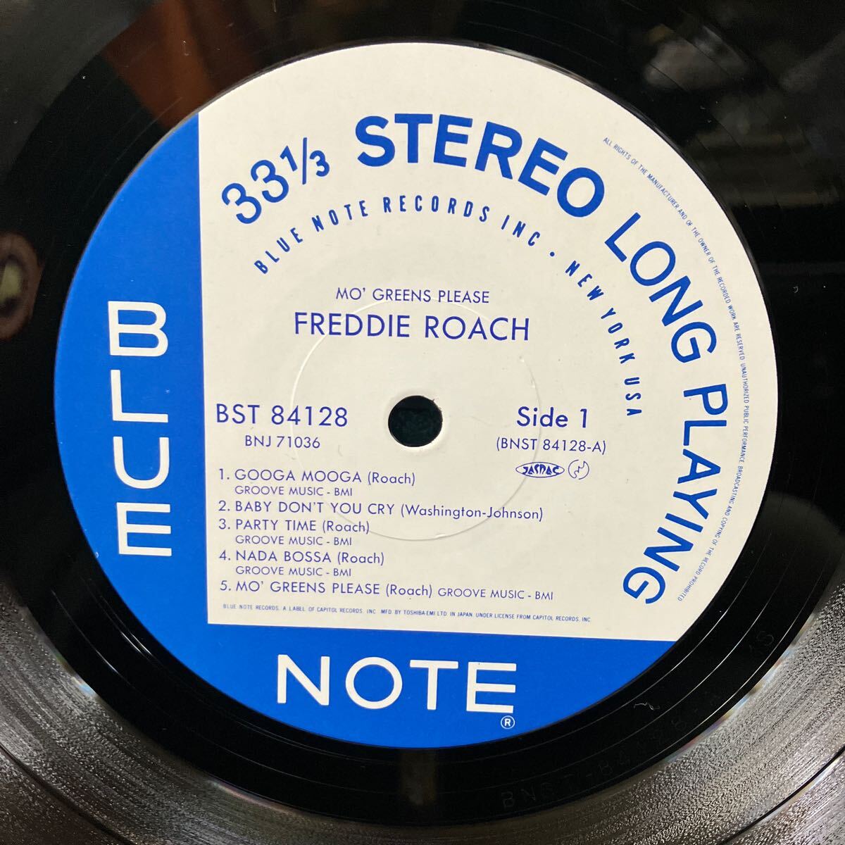 【LP】フレディ・ローチ / Freddie Roach /モ・グリーンズ・プリーズ / Mo' Greens Please / 日本東芝盤 / BLUE NOTE stereo_画像4