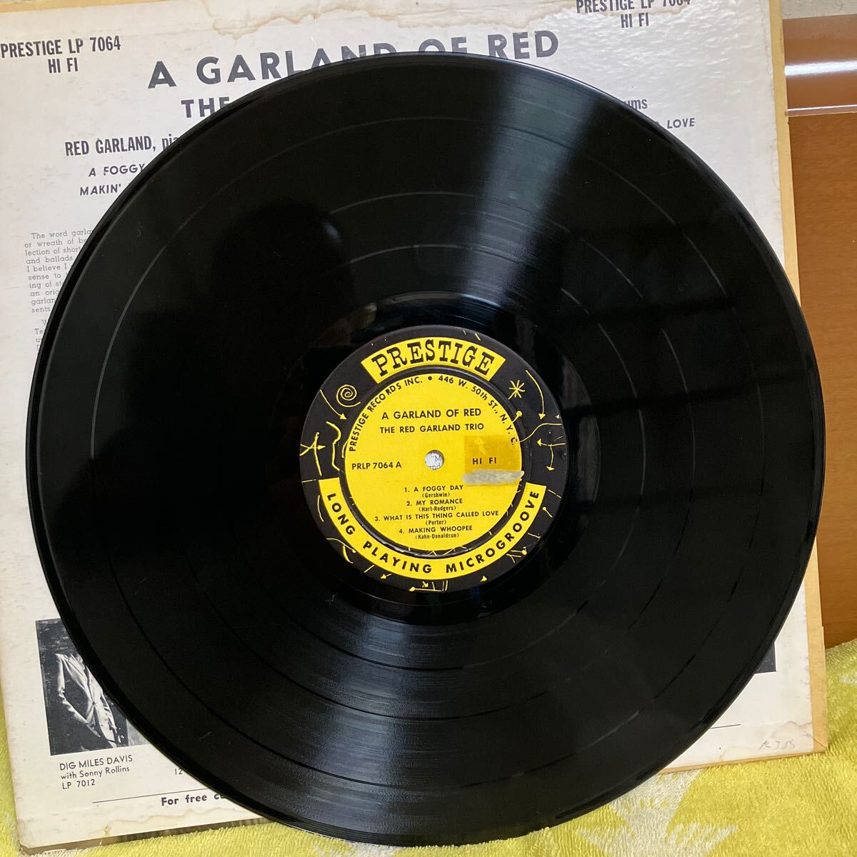 【LP】オリジ★レッド・ガーランド / RED GARLAND / ア・ガーランド・オブ・レッド / A Garland Of Red / US盤 / PRESTIGE NYC RVG MONO_画像3