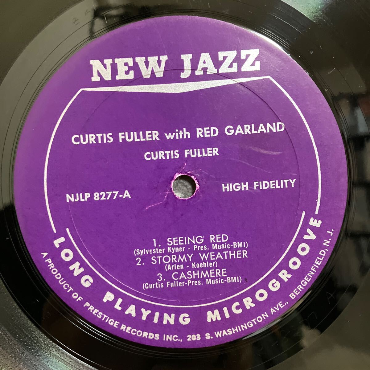 【LP】オリジ★カーティス・フラー・ウィズ・レッド・ガーランド/ Curtis Fuller With Red Garland/ US盤/ NEW JAZZ NJLP 8277 紫 RVG MONO_画像4