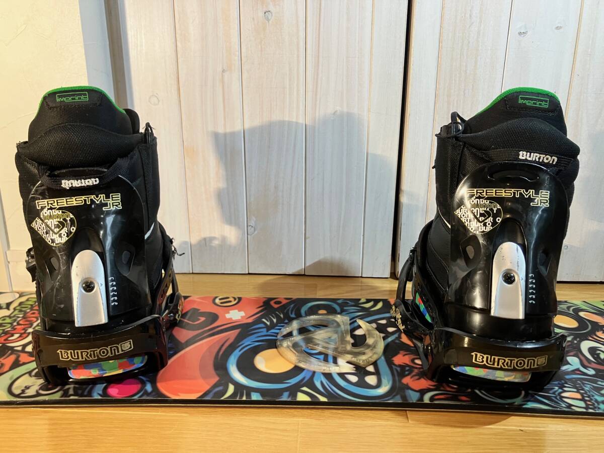 送料込 USED BURTON バートン キッズ 子供用 3点セット CHOPPER 120cm ZIPLINE 22cm FREESTYLE JR 送料無料_画像7