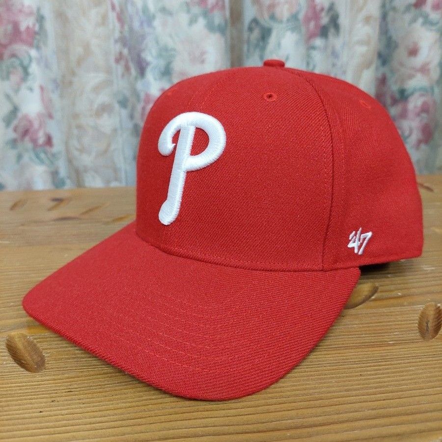 【未使用品】47BRAND　メジャーリーグキャップ　フィリーズ　　サイズ調整可　正規品保証　MLB キャップ　帽子