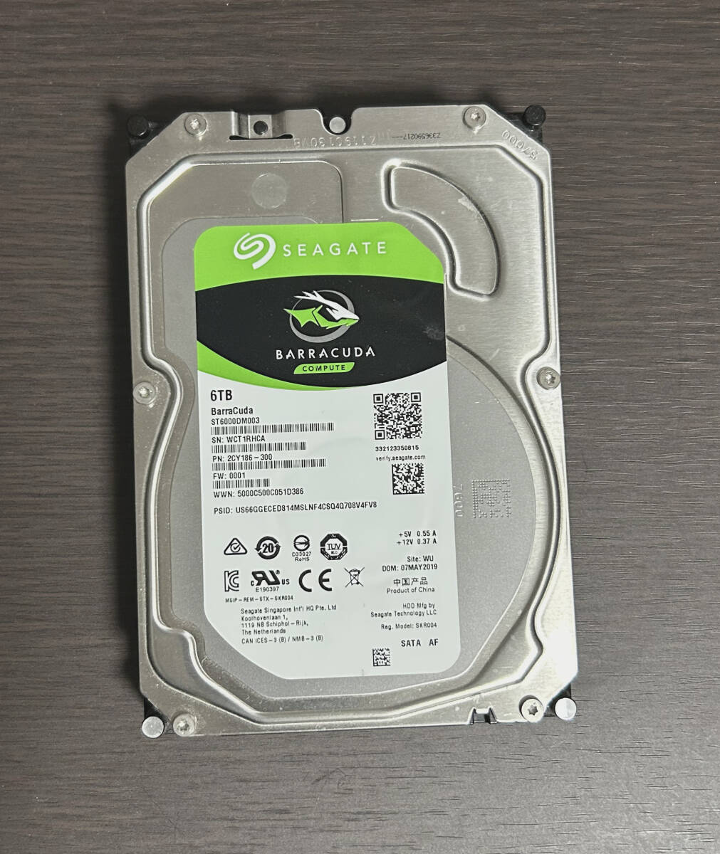 Seagate Barracuda ST6000DM003 3.5inch SATA HDD 6TB_画像1