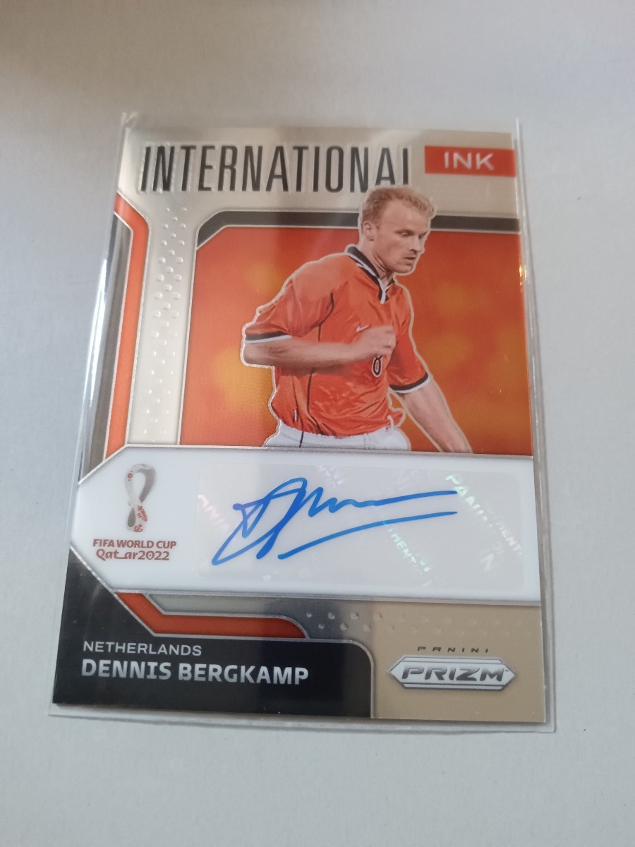 Panini2022 Prizm FIFA World Cup D.Bergkamp Netherlands Auto 直筆サインカード ベルカンプ Arsenalの画像1
