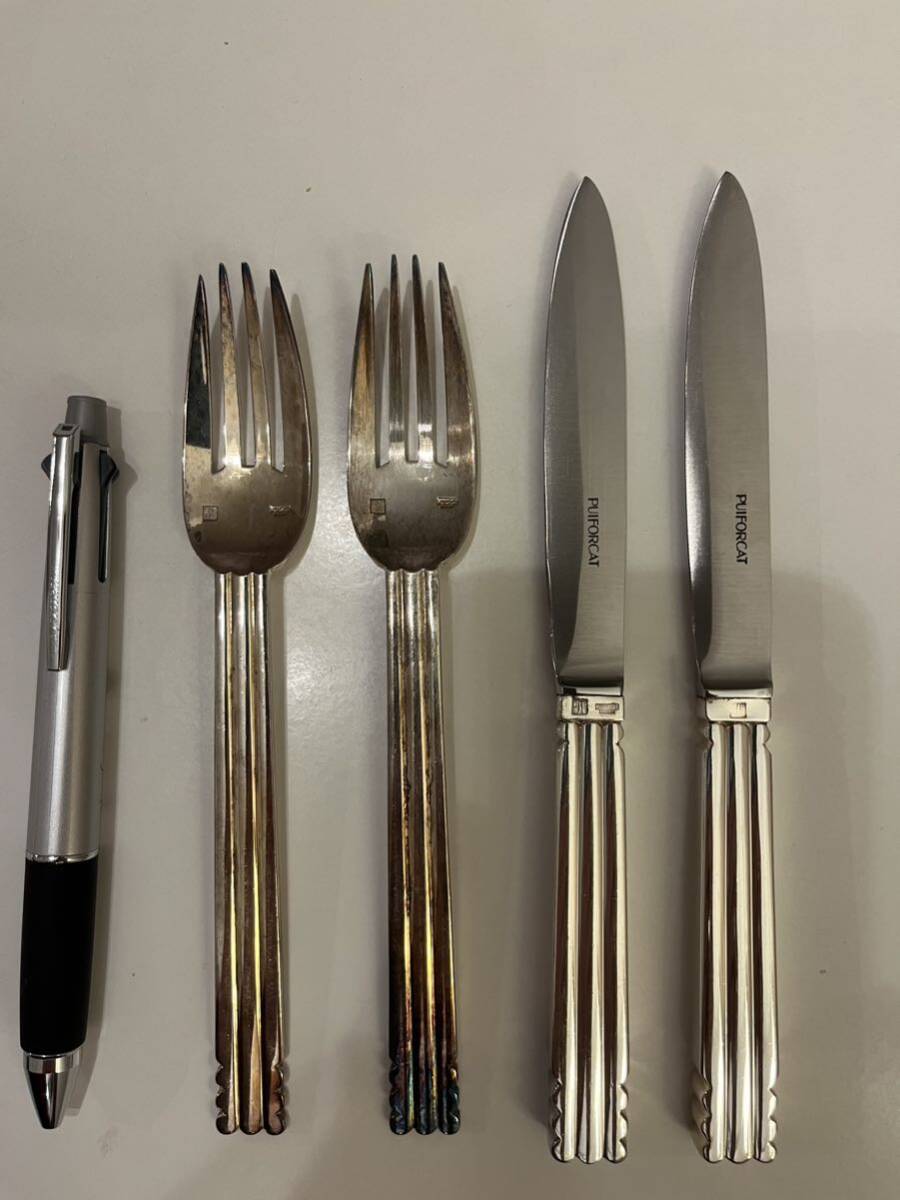 ピュイフォルカ デザートナイフ&フォークセット 【未使用品 ピュイフォルカ デザートナイフ&フォークセット 【未使用品