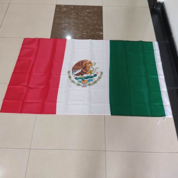 メキシコ国旗 大型フラッグ 4号 150cmX90cm_画像2