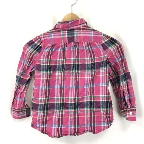 RALPH LAUREN★長袖シャツ【kids size-3T/ピンク/pink/チェック】Tops/Shirts◆BH6_画像2