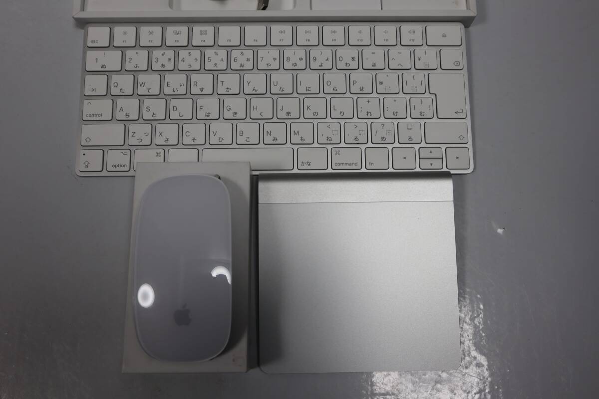 E7567 Y 【3点セット】Apple 純正 A1657 MagicMouse/A1339 Magic Trackpad/A1644 Magic Keyboard_画像2