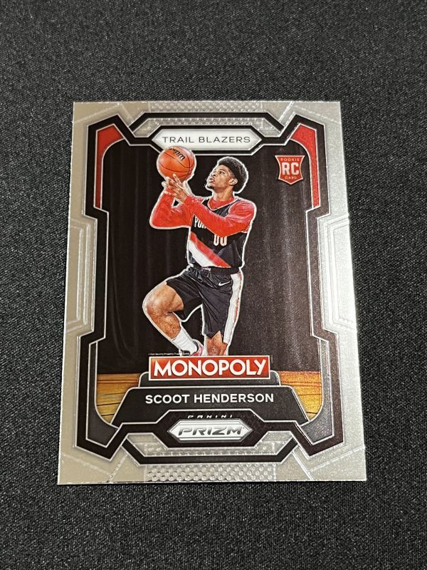 Scoot Henderson スクート・ヘンダーソン 2023-24 Panini NBA Prizm Monopoly Rookie RC ブレイザーズ_画像1