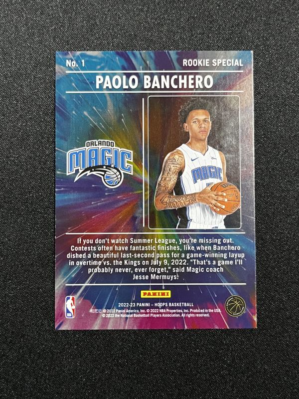 【RC】 Paolo Banchero パオロ・バンケロ 2022-23 Panini NBA Hoops Rookie Special マジック_画像2