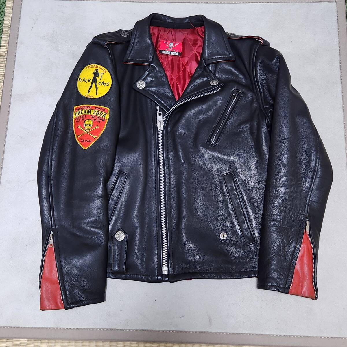 Yahoo!オークション - クリームソーダ 限定ライダースジャケット Yahoo!オークション - クリームソーダ 限定ライダースジャケット