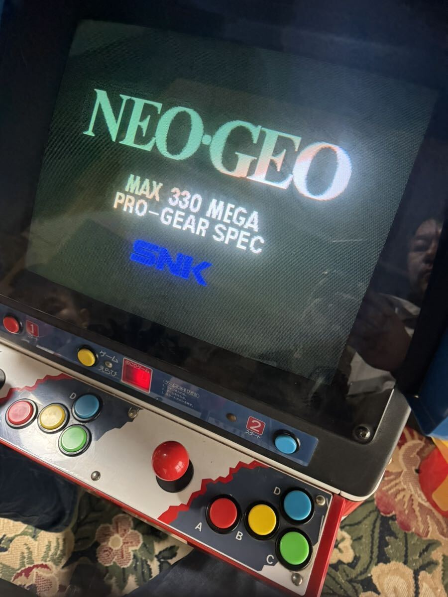 エスエヌケイ/SNK MVS筐体 SC-19 動作確認済 ネオジオ NEO GEO アーケードゲーム レトロ カセット 4本付 正規品 MVS 動作良好の画像6