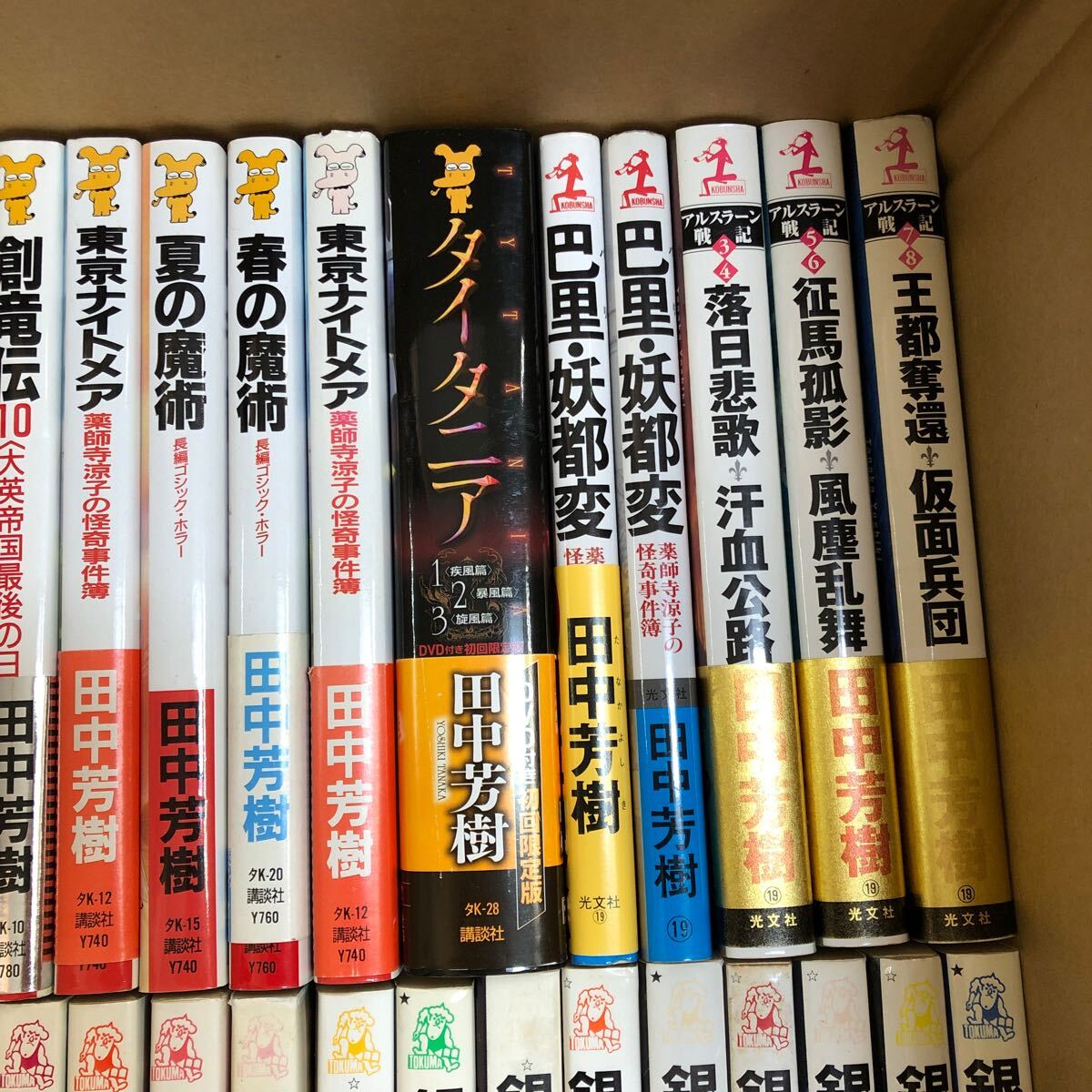 大SET-ш179/ 田中芳樹 不揃い56冊まとめ 創竜伝 銀河英雄伝説 マヴァール年代記 アルスラーン戦記 海嘯 白い迷宮 夏の魔術 他_画像3