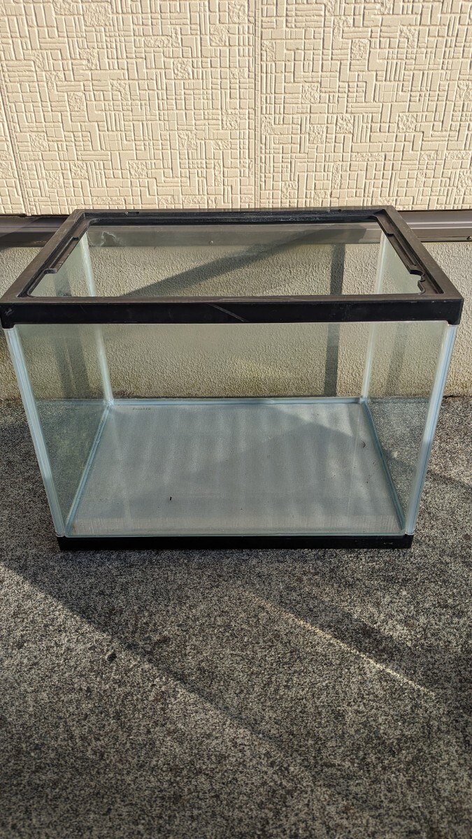 中古60cmガラス水槽 ワイド - 水槽