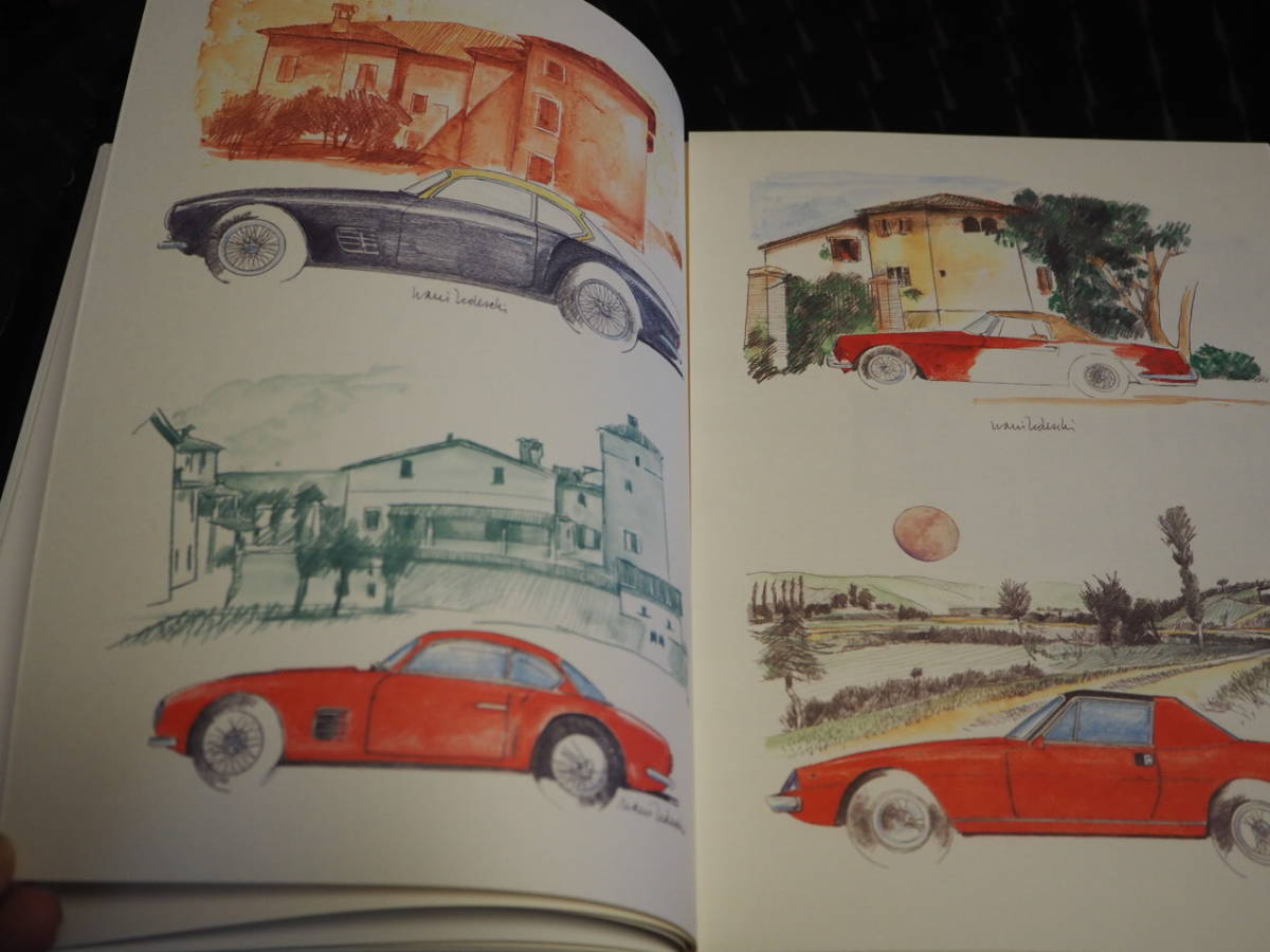 洋書 イラスト N.TEDESCHI MARANELLO FERRARI E..LA SUA GENTE エンツォ　フェラーリ モデナ　ミッレミリア　ルマン オートモビリア　Ｆ1_画像6