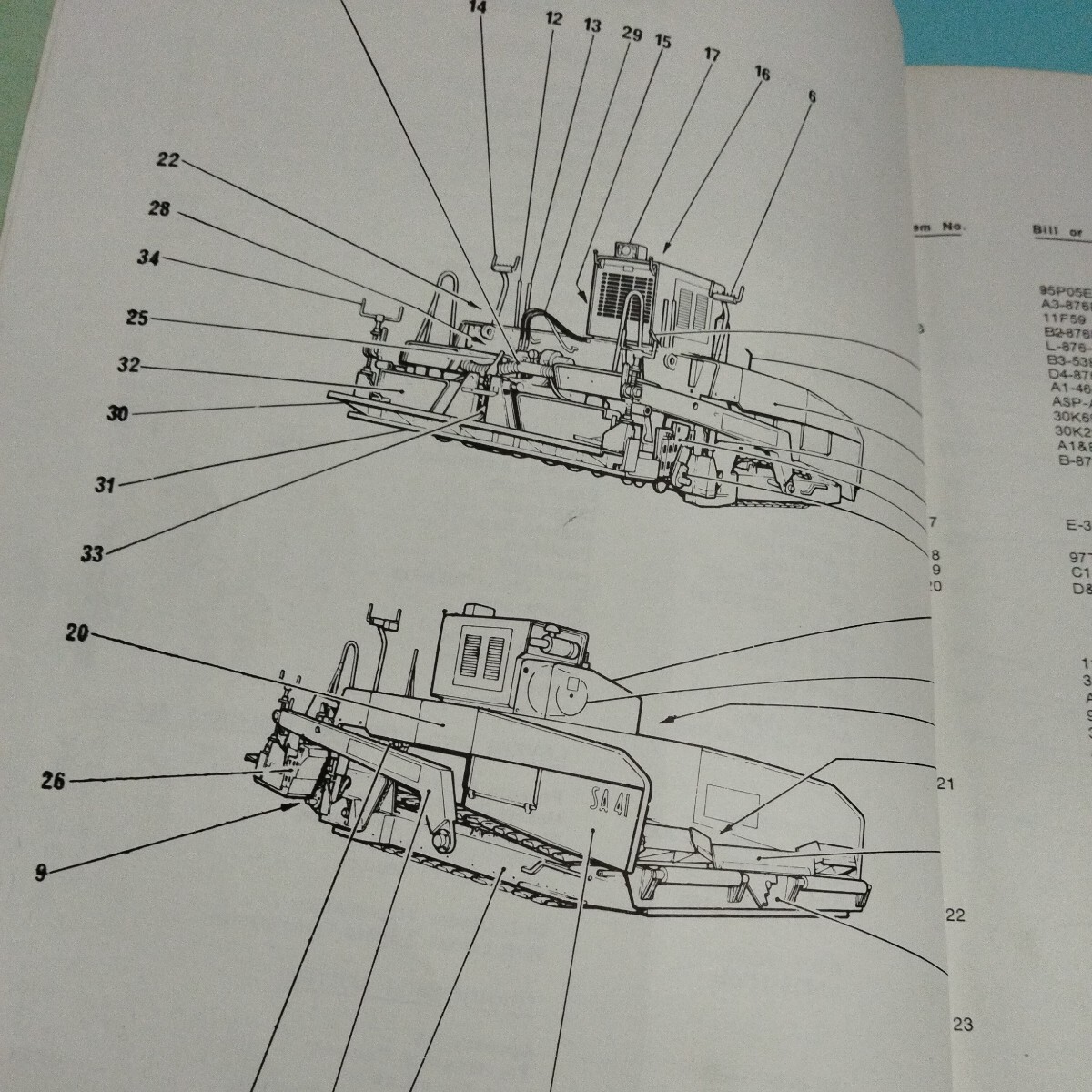 SA41E FINISHER パーツカタログ 建設機械 重機の画像3