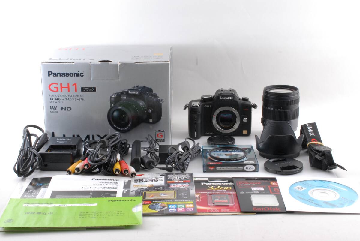 【超美品 保障付 動作確認済】Panasonic GH-1 Mirrorless Digital Camera パナソニック ミラーレス一眼 + 14-140mm 4-5.8 Lens #Q6875の画像1