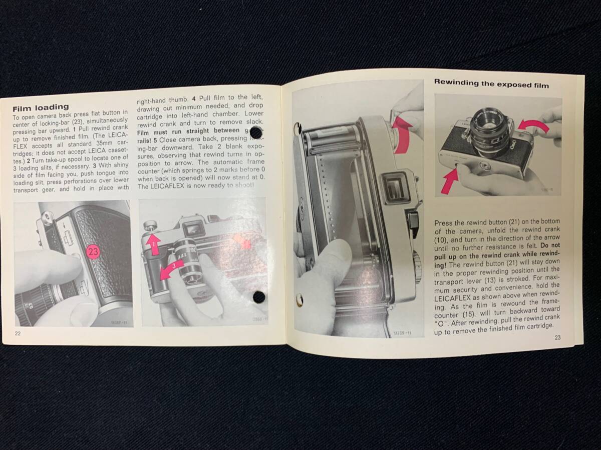 ライカ Leitz LEICAFLEX Instructions 超レア ライカフレックス オリジナル取り扱い説明書 1964年 英語版 全27ページ _画像8