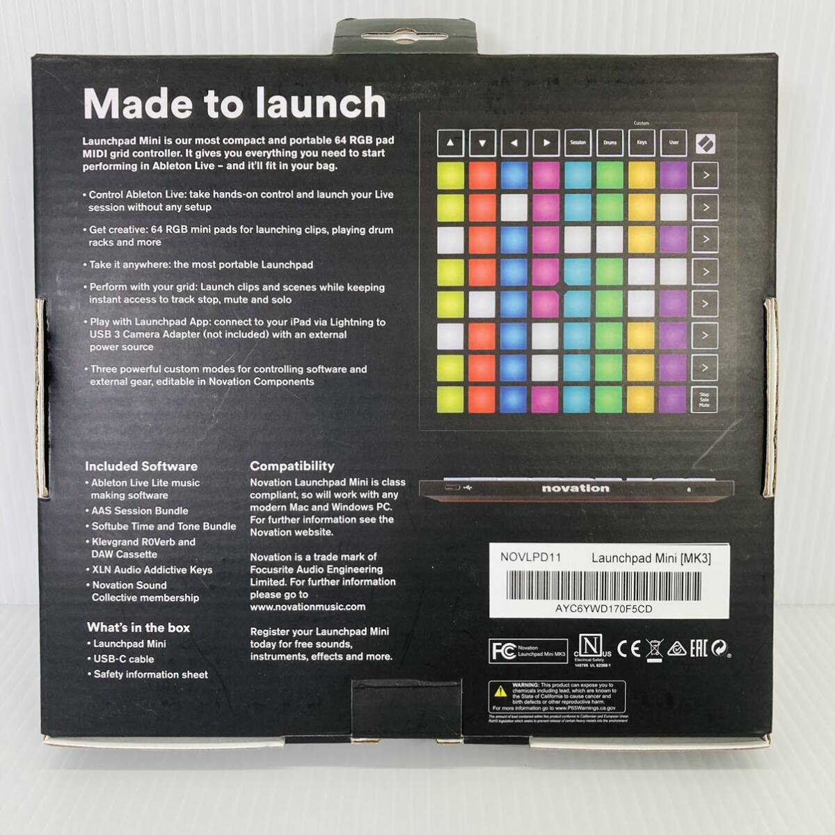 LAUNCHPAD MINI MK3 novation ノベーション MIDIグリッドコントローラーの画像8