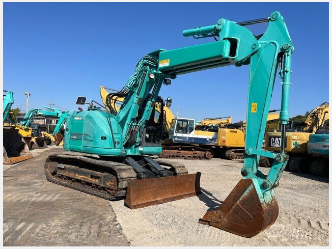  hydraulic excavator ( Yumbo ) Kobelco building machine SK130UR-3 2015 year 4,462h shovel crane *. earth board attaching crane specification 