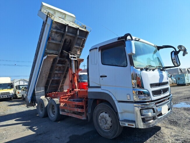 ダンプ車 三菱ふそう スーパーグレート QKG-FV50VX 2013年 575,100km_画像3