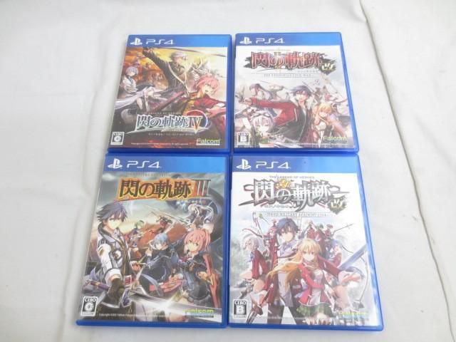 【同梱可】中古品 ゲーム プレイステーション4 PS4ソフト 英雄伝説 閃の軌跡 1 2 3 4 改 4点 グッズセット_画像1