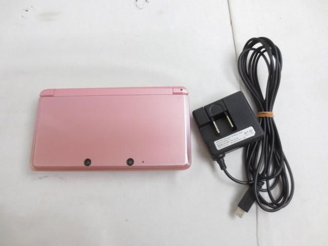 【同梱可】中古品 ゲーム ニンテンドー3DS 本体 CTR-001 ミスティピンク 動作品 充電器付き_画像1