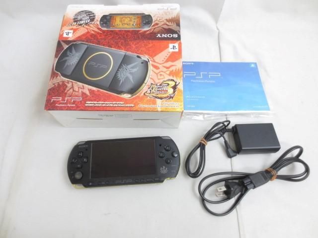 【同梱可】中古品 ゲーム PSP 本体 PSP3000 モンスターハンター ポータブル 3rd ハンターズモデル メモリースティッ_画像3