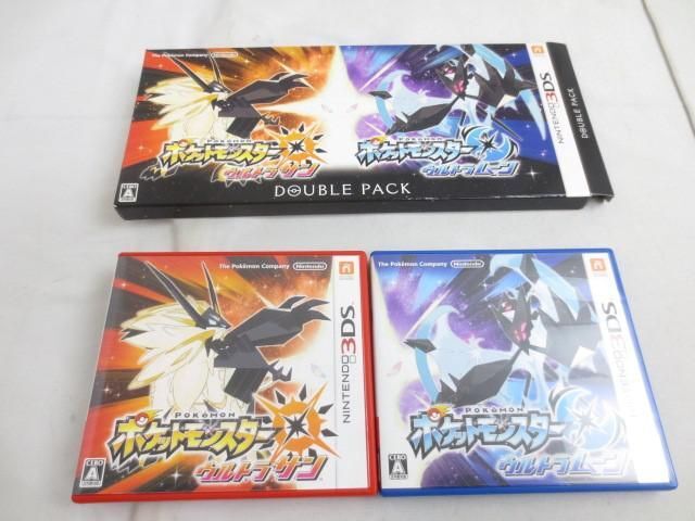 [ including in a package possible ] secondhand goods game Nintendo 3DS soft Pocket Monster Ultra sun Ultra moon double pack 