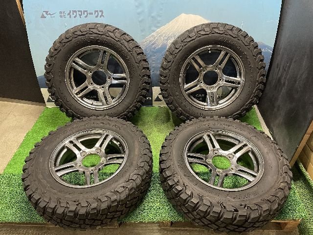 JB23W ジムニー ランドベンチャー 純正ホイールセット 5.5J ＋22 LT205/80R16 BF Goodrich Mud-Terrain T/A KM3 ※個人宅発送不可_画像1